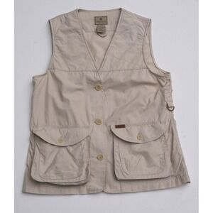 Beretta Women's Utility Shooting Vest L Beige W/ Recoil Gel Pad Pockets